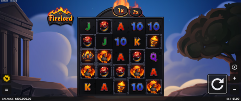 Firelord slot gameplay screenshot