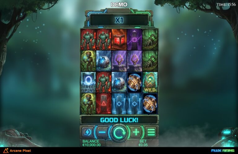 Flux Rising slot gameplay