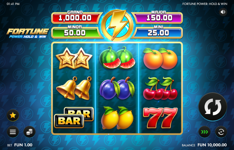 Fortune Power Hold & Win slot gameplay screenshot
