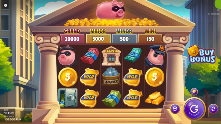 Gangsta Piggy: Hold and Win slot screenshot