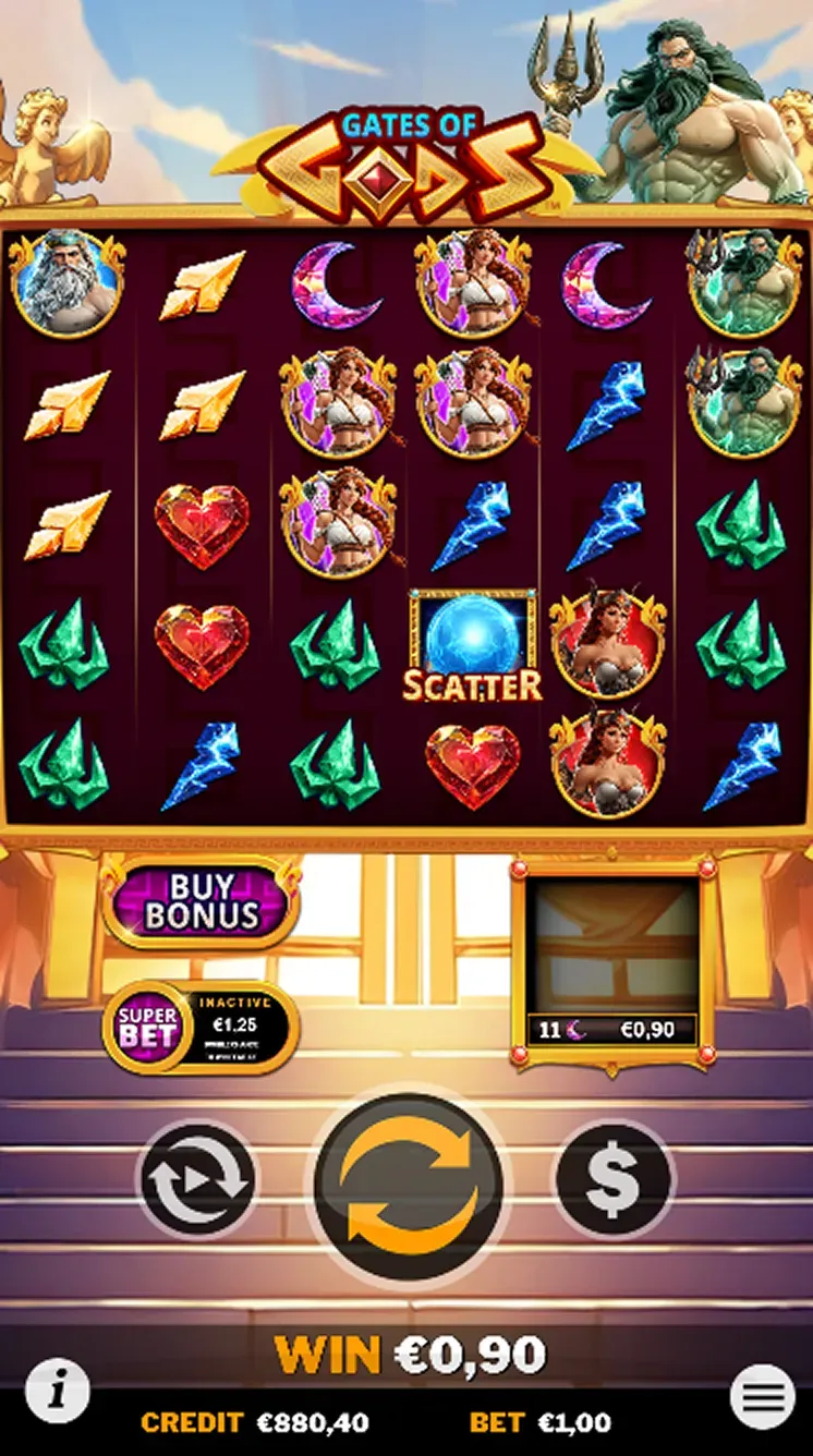 Gates of God Games Inc slot gameplay screenshot