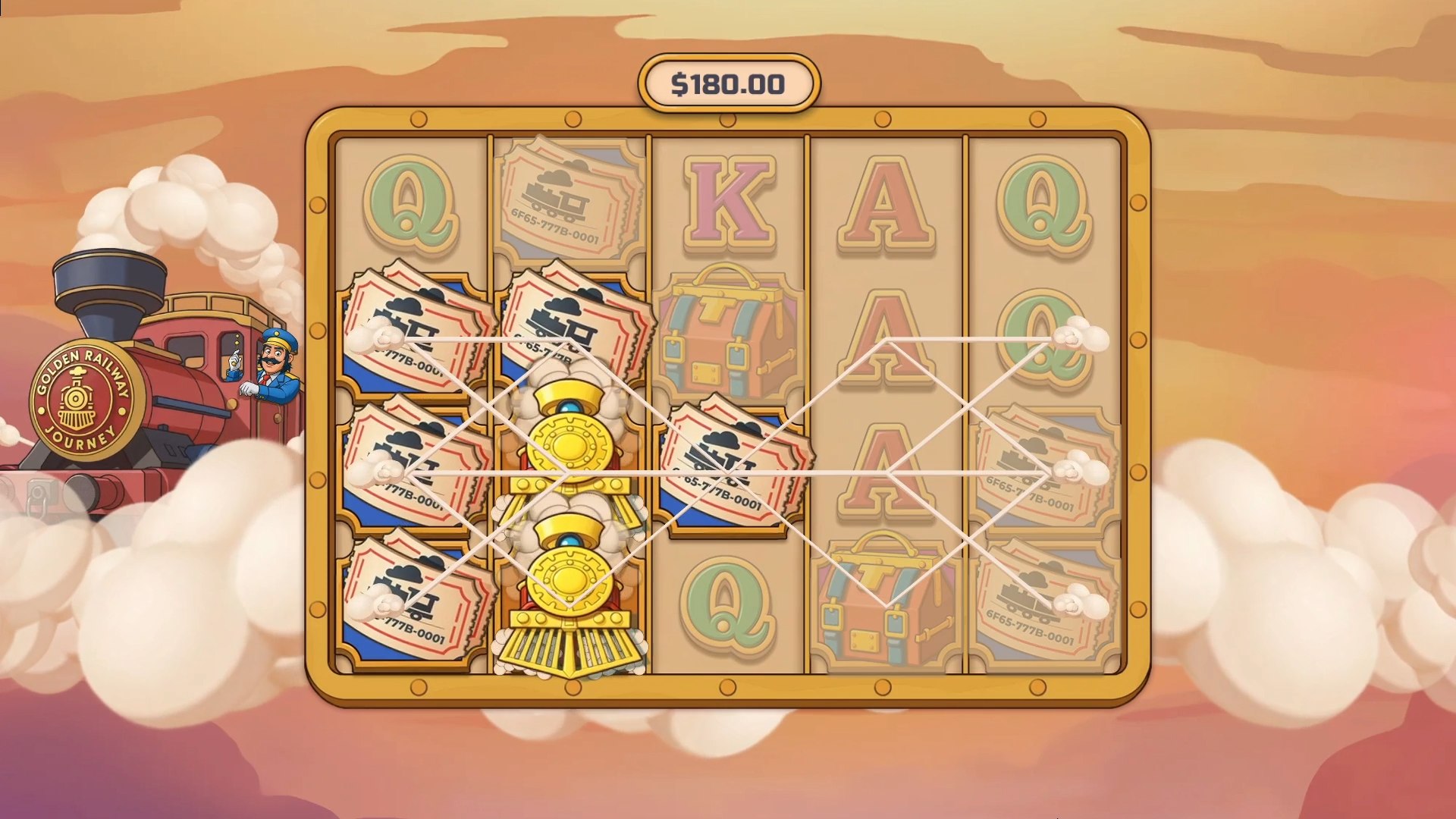Golden Railway Journey slot gameplay screenshot