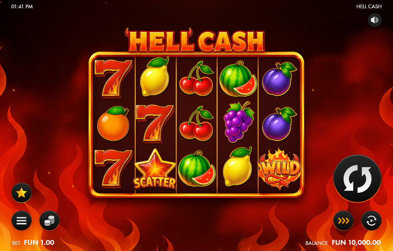 Hell Cash slot gameplay screenshot