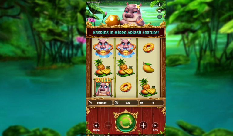 Hippo Splash online casino game gameplay screenshot