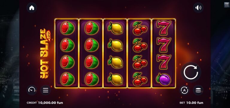Hot Blaze 100 full landscape game screen