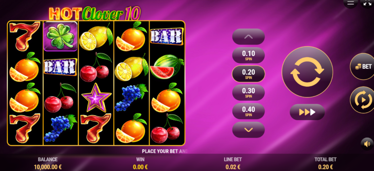 Hot Clover 10 slot screenshot