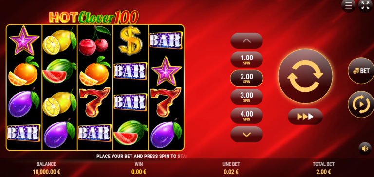 Hot Clover 100 slot screenshot