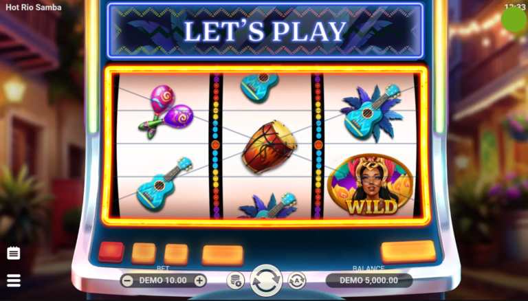Hot Rio Samba online slot gameplay screenshot
