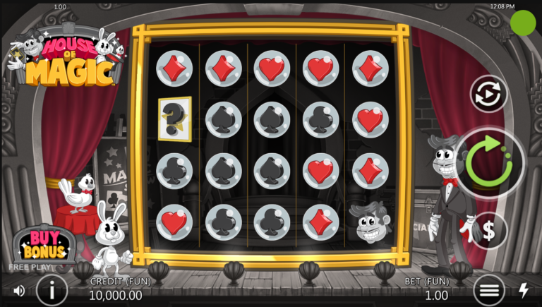 House of Magic slot gameplay reels screenshot