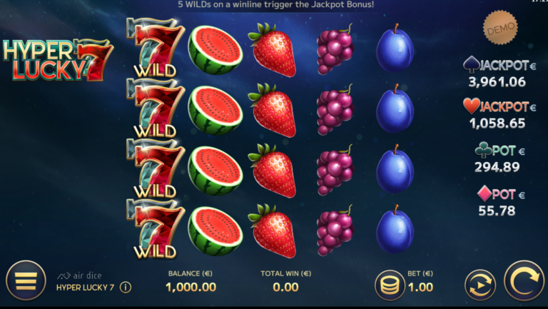 Hyper Lucky 7 gameplay screenshot