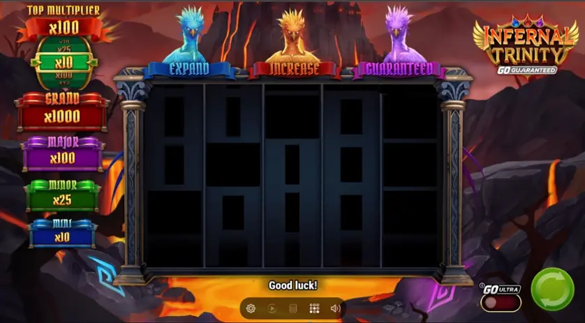 Infernal Trinity GO Guaranteed slot gameplay screenshot