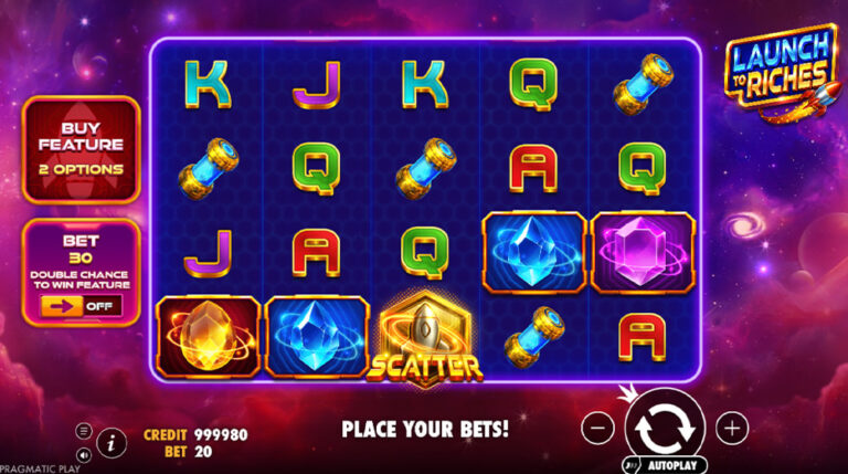 Launch to Riches slot gameplay screenshot