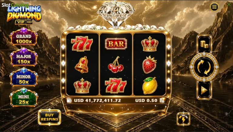 Lightning Diamond VIP GameTimeTec slot gameplay screenshot