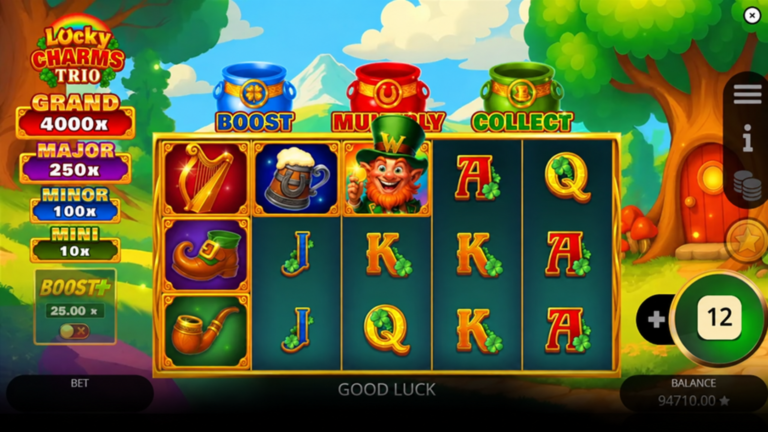 Lucky Charms Trio full landscape game screen