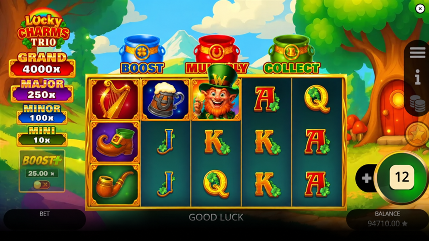Lucky Charms Trio full landscape game screen