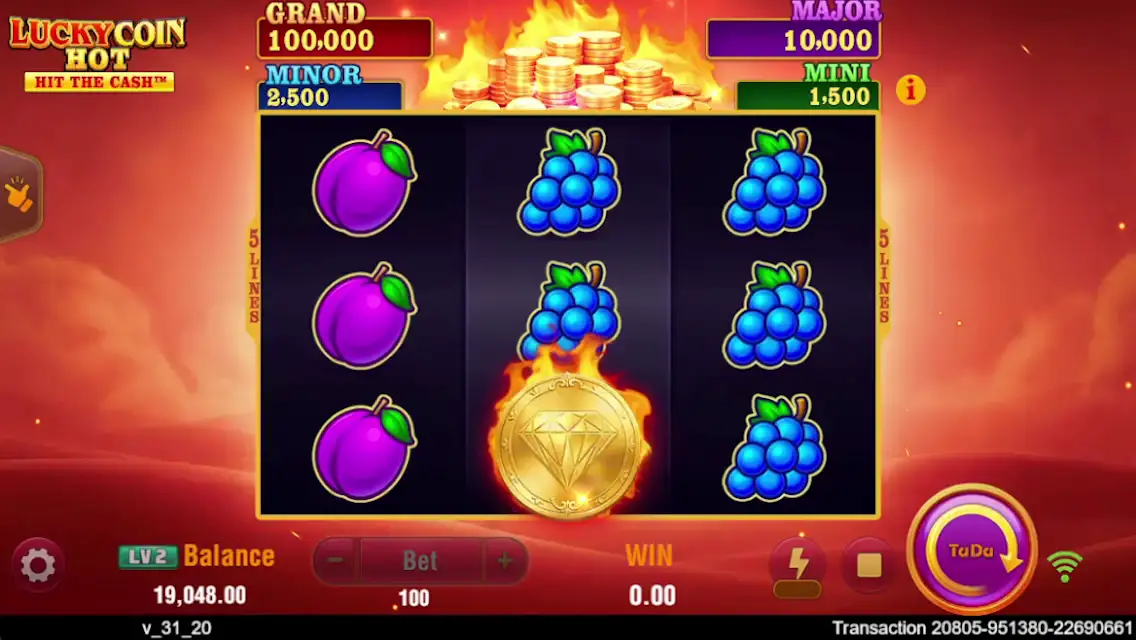Lucky Coin HOT slot gameplay screenshot