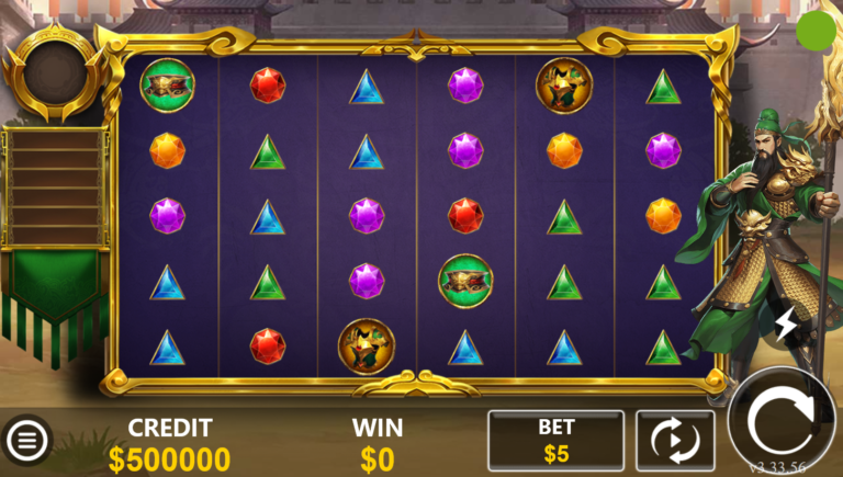 Martial Saint Guan Yu slot gameplay screenshot