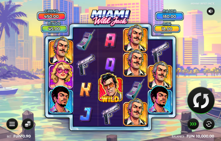 Miami Wild Jack slot gameplay screenshot