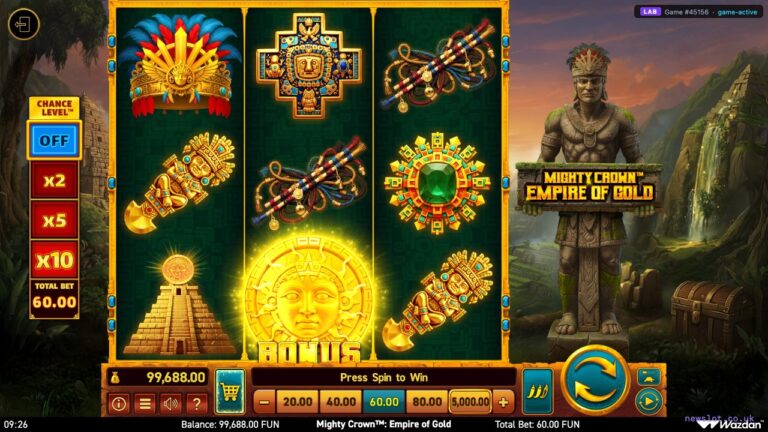Mighty Crown Empire of Gold slot gameplay screenshot