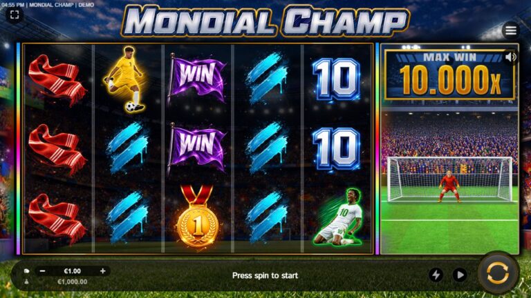 Mondial Champ full landscape game screen