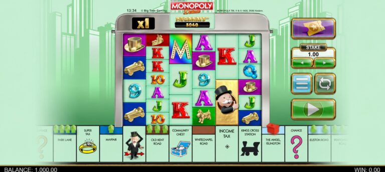 Monopoly Deluxe slot screenshot