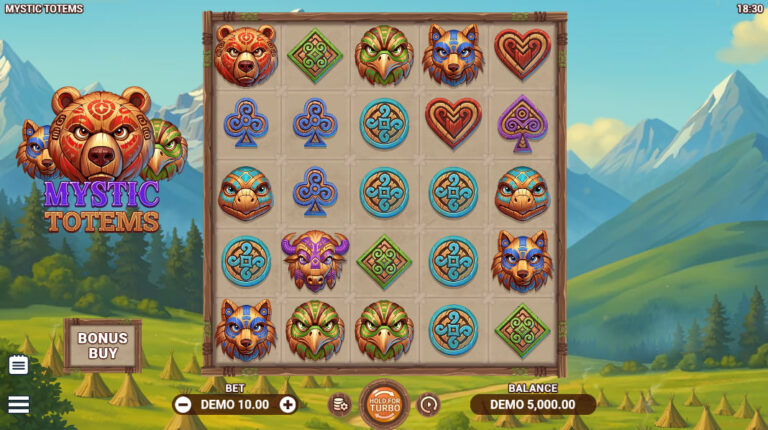 Mystic Totems slot gameplay screenshot