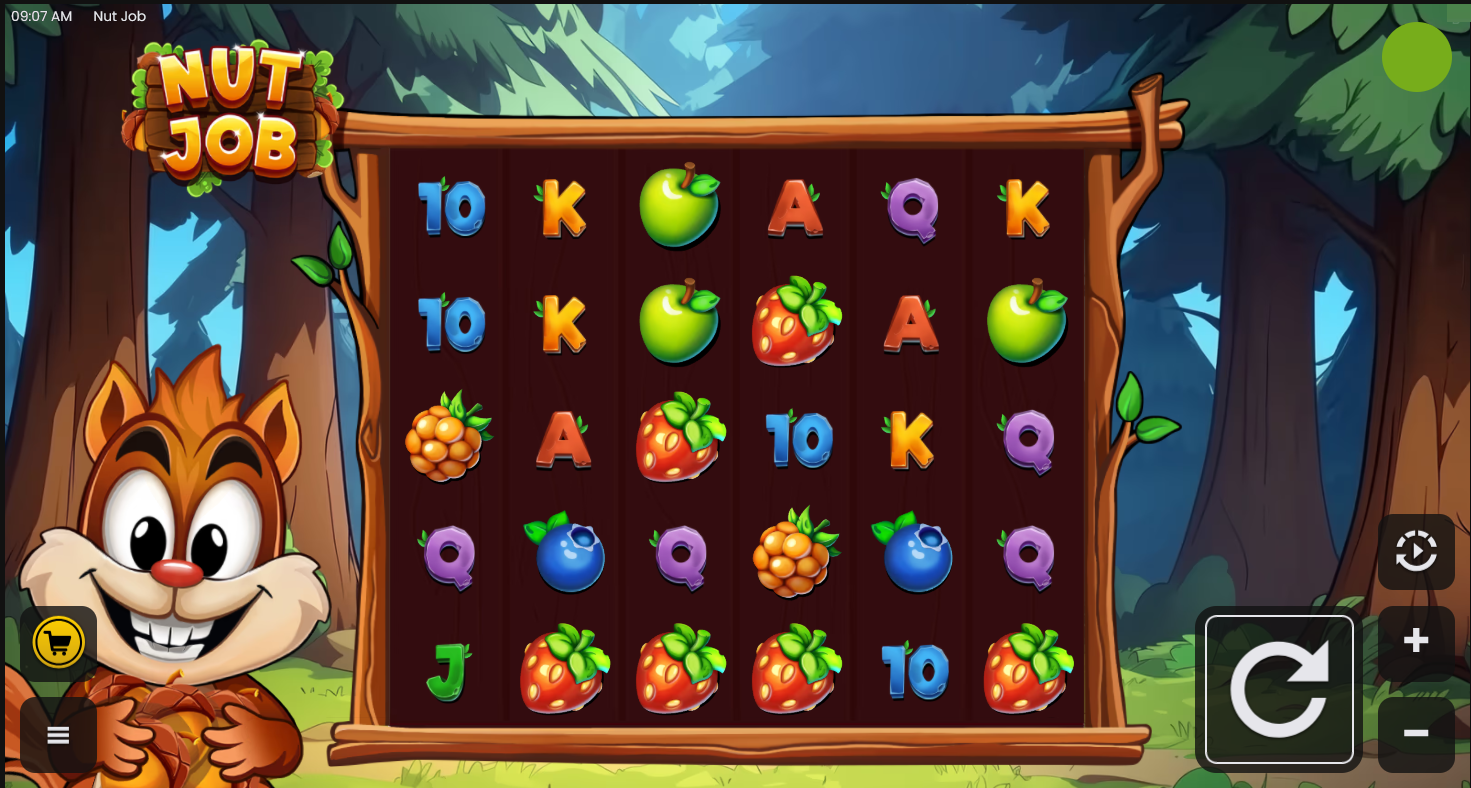 Nut Job slot gameplay screenshot