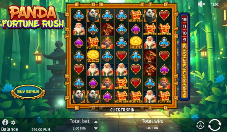 Panda Fortune Rush full landscape game screen