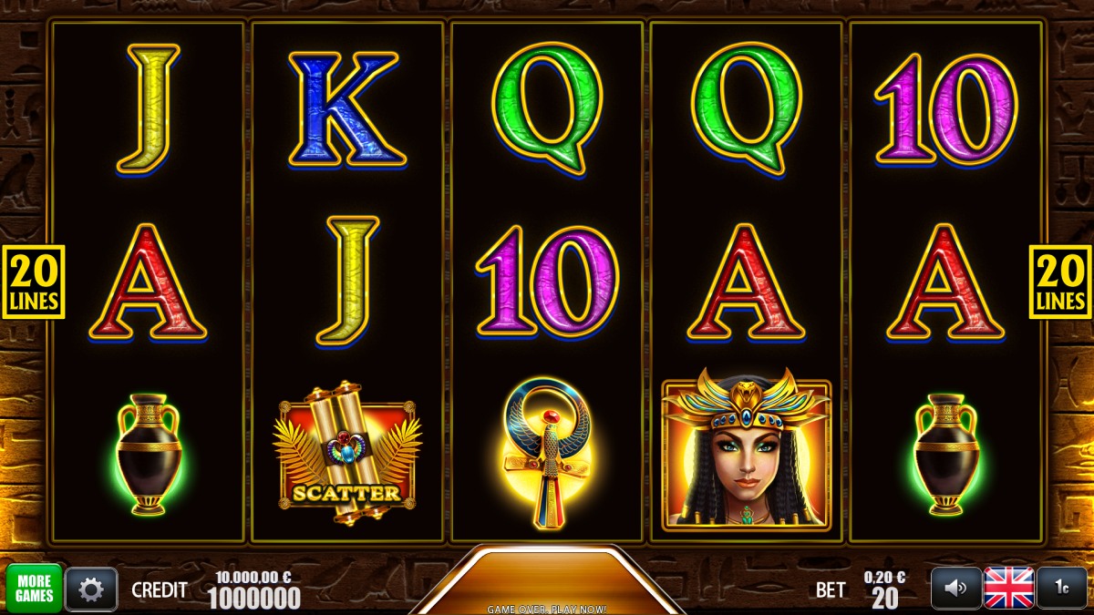 Paw of the Nile online slot gameplay screenshot showing the reels