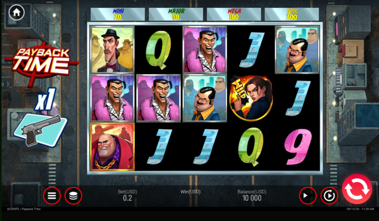Payback Time online video slot gameplay screenshot