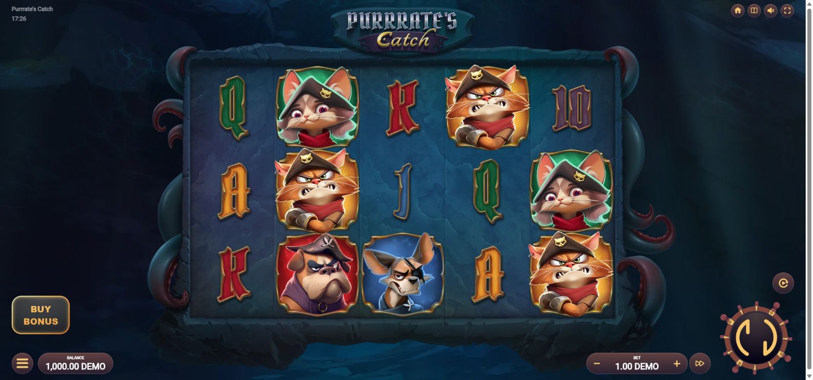 Purrrate's Catch official gameplay full landscape game screen