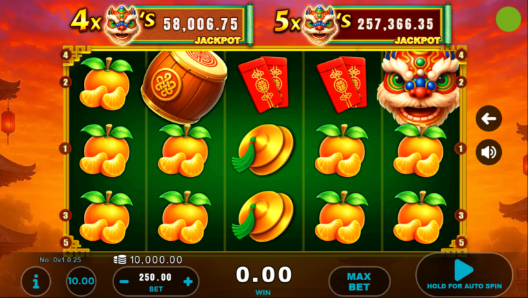 Red Lanterns online slot gameplay screenshot