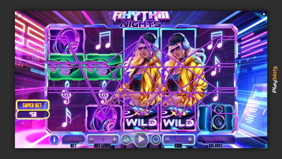 Rhythm Nights Online Video Slot screenshot