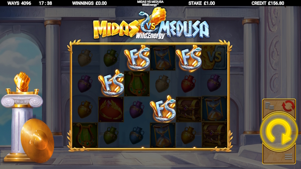Midas vs Medusa WildEnergy slot screenshot