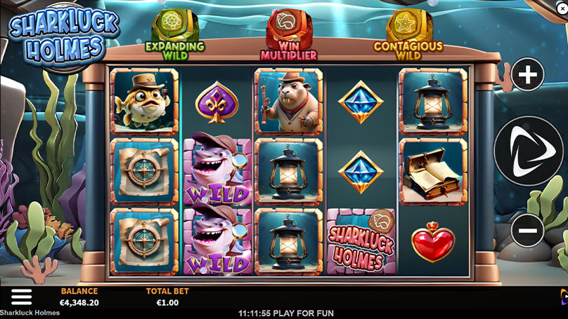 Sharkluck Holmes full landscape game screen