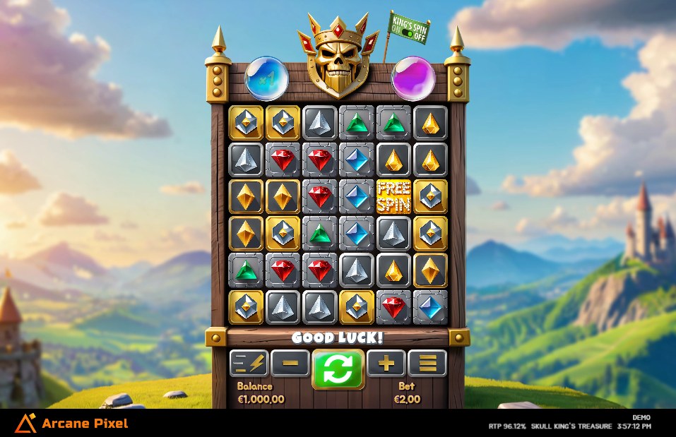 Skull King's Treasure slot gameplay