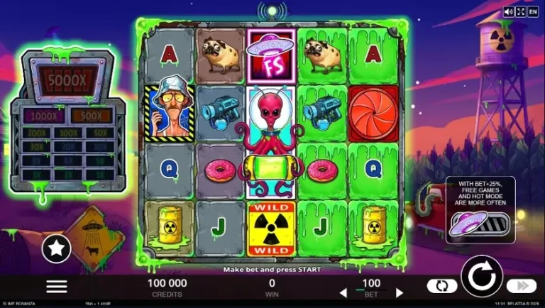 Slime Bonanza slot gameplay screenshot