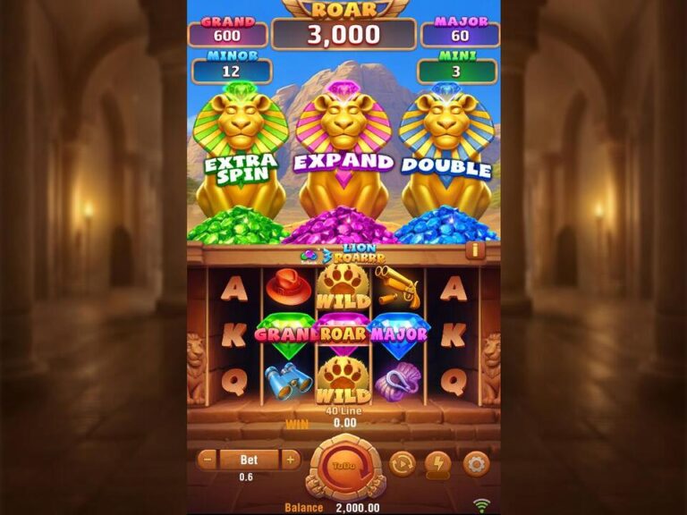 3 Lion Roarrr Online Video Slot screenshot