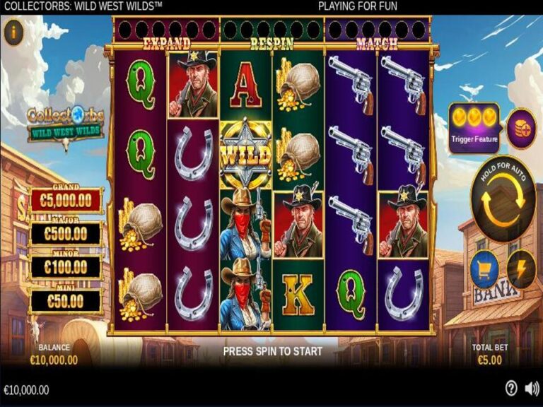 CollectOrbs Wild West Wilds Online Video Slot screenshot