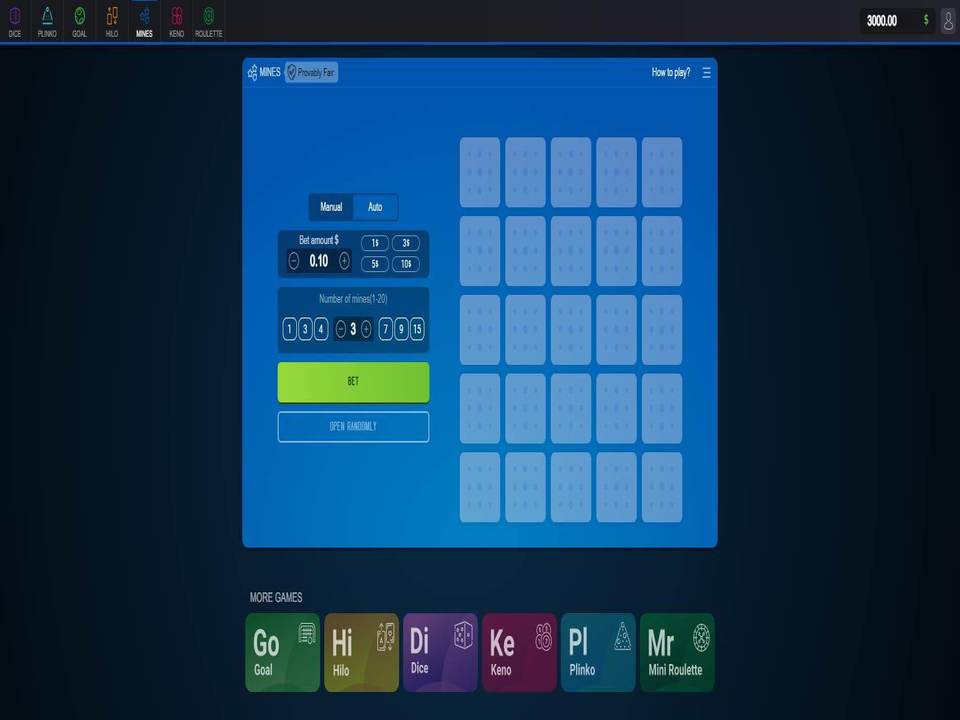 Mines Online Video Slot screenshot
