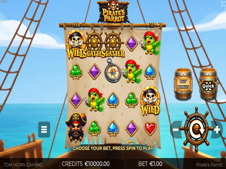 Pirates Parrot Online Video Slot screenshot