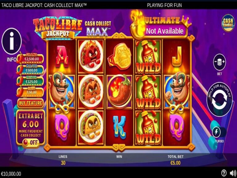 Taco Libre Jackpot Cash Collect Max Online Video Slot screenshot