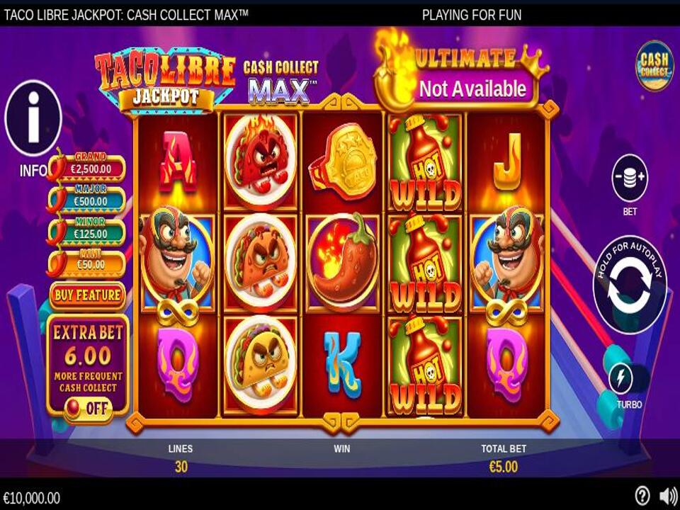 Taco Libre Jackpot Cash Collect Max Online Video Slot screenshot