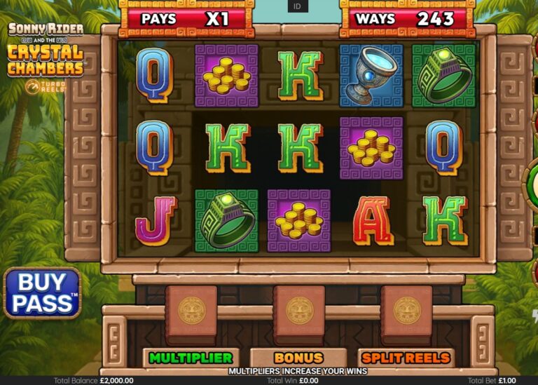 Sonny Rider & The Crystal Chambers slot gameplay screenshot