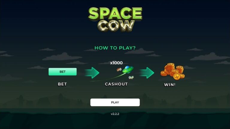Space Cow crash game screenshot