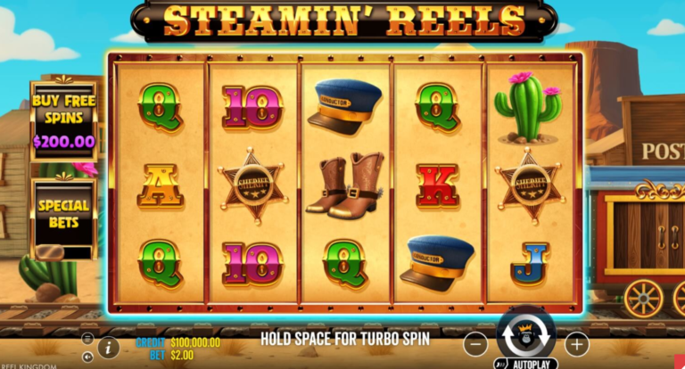 Steamin’ Reels slot screenshot