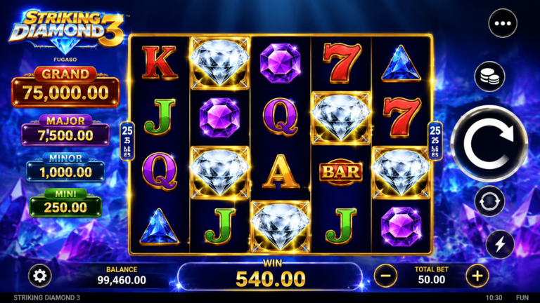 Striking Diamond 3 gameplay screenshot