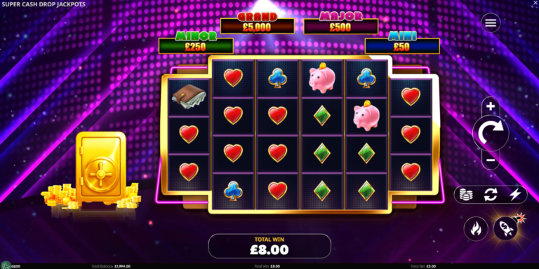 Super Cash Drop Jackpots slot screenshot