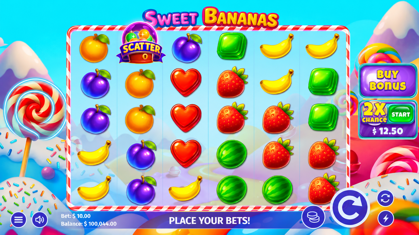 Sweet Bananas slot gameplay screenshot