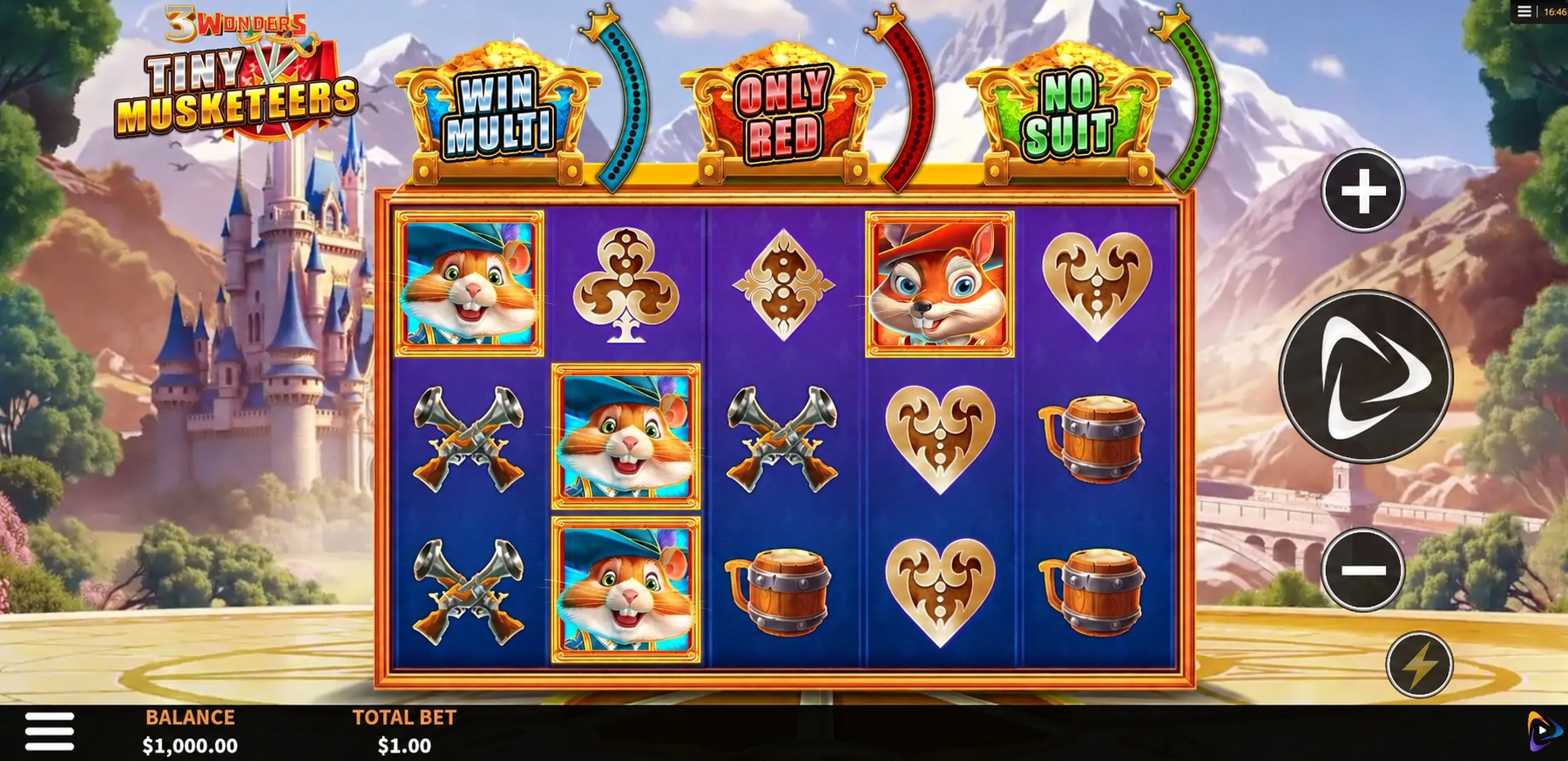 3 Wonders Tiny Musketeers full landscape game screen